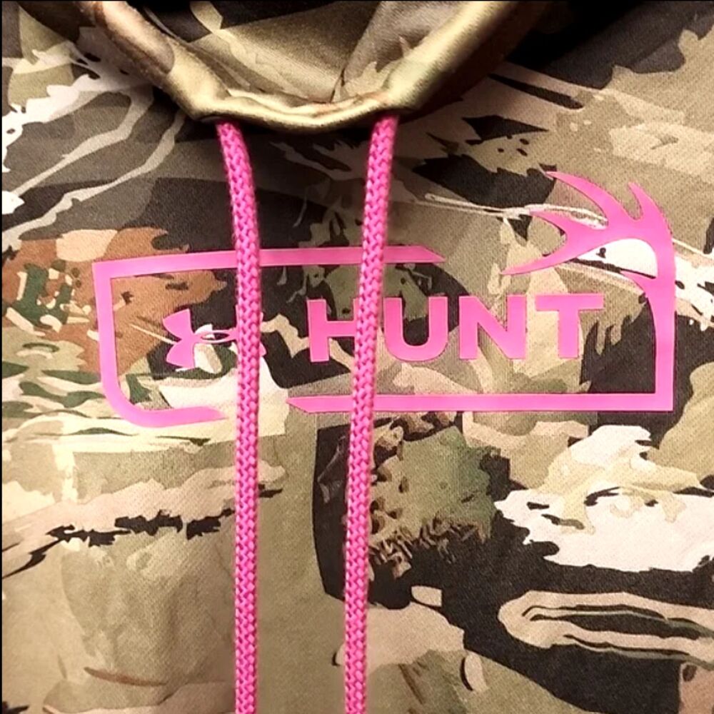 Under Armour Womens HUNT Camo Cowl Neck with Front Pocket XXL - Picture 3 of 5